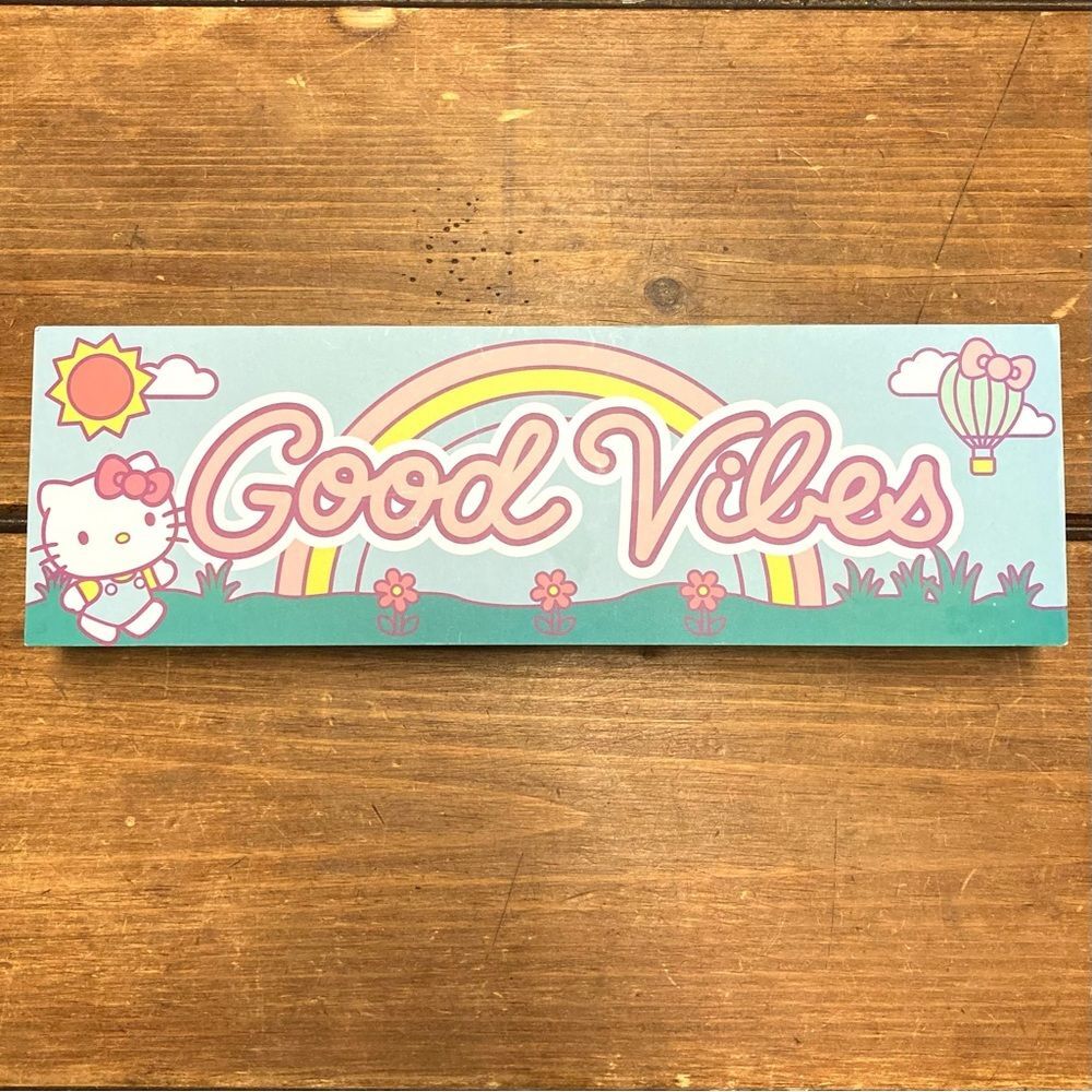 Hello Kitty Good Vibes Sign Wall Art Decor Rainbow Spring New